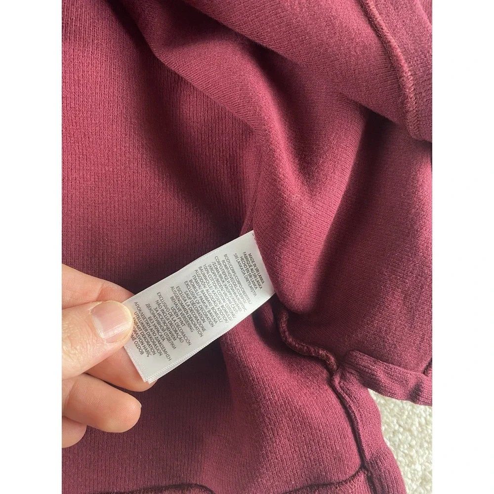 Polo Ralph Lauren 1/4 Zip Sweater Jacket Mens XXL Solid Maroon Y2K Blue Pony‎